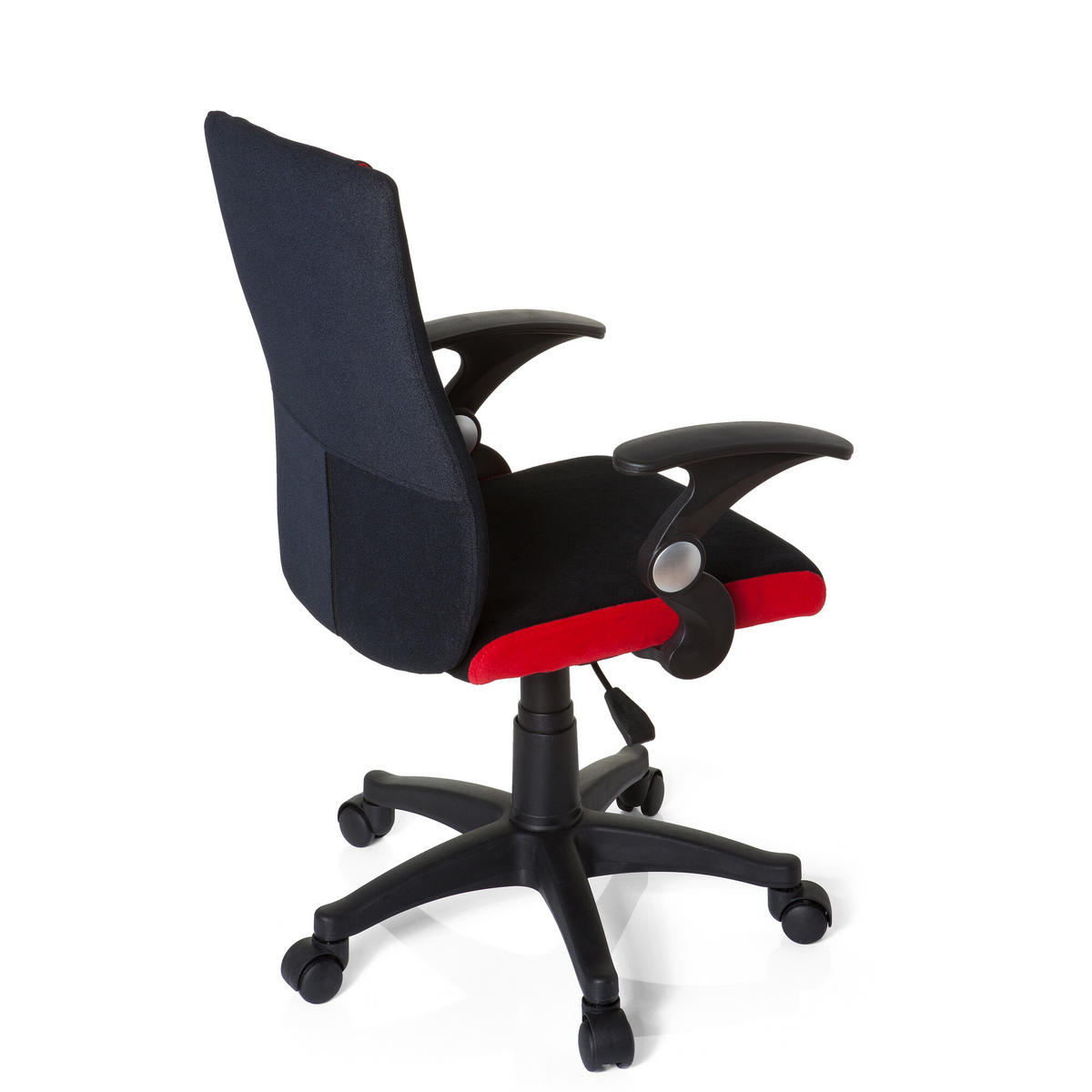OTOČNÁ ŽIDLE PRO MLÁDEŽ, červená, černá - černá/červená, Basics, plast (50/87-97/40cm) - MID.YOU