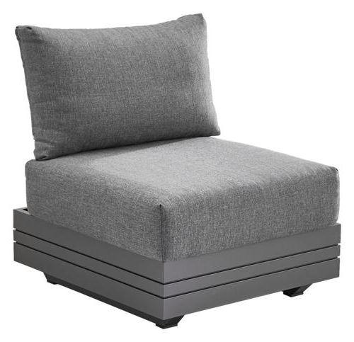 LOUNGESESSEL  - Dunkelgrau/Graphitfarben, Design, Textil/Metall (74/76/74/81cm) - Zebra 