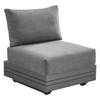 LOUNGESESSEL  - Dunkelgrau/Graphitfarben, Design, Textil/Metall (74/76/74/81cm) - Zebra 