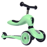 LAUFRAD/KINDERSCOOTER 2in1 - Grün, Trend, Kunststoff/Metall (24/37/55cm) - Scoot and Ride