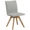 STUHL  in Samt  - Eichefarben/Creme, Konventionell, Holz/Textil (60/91/61cm) - Moderano