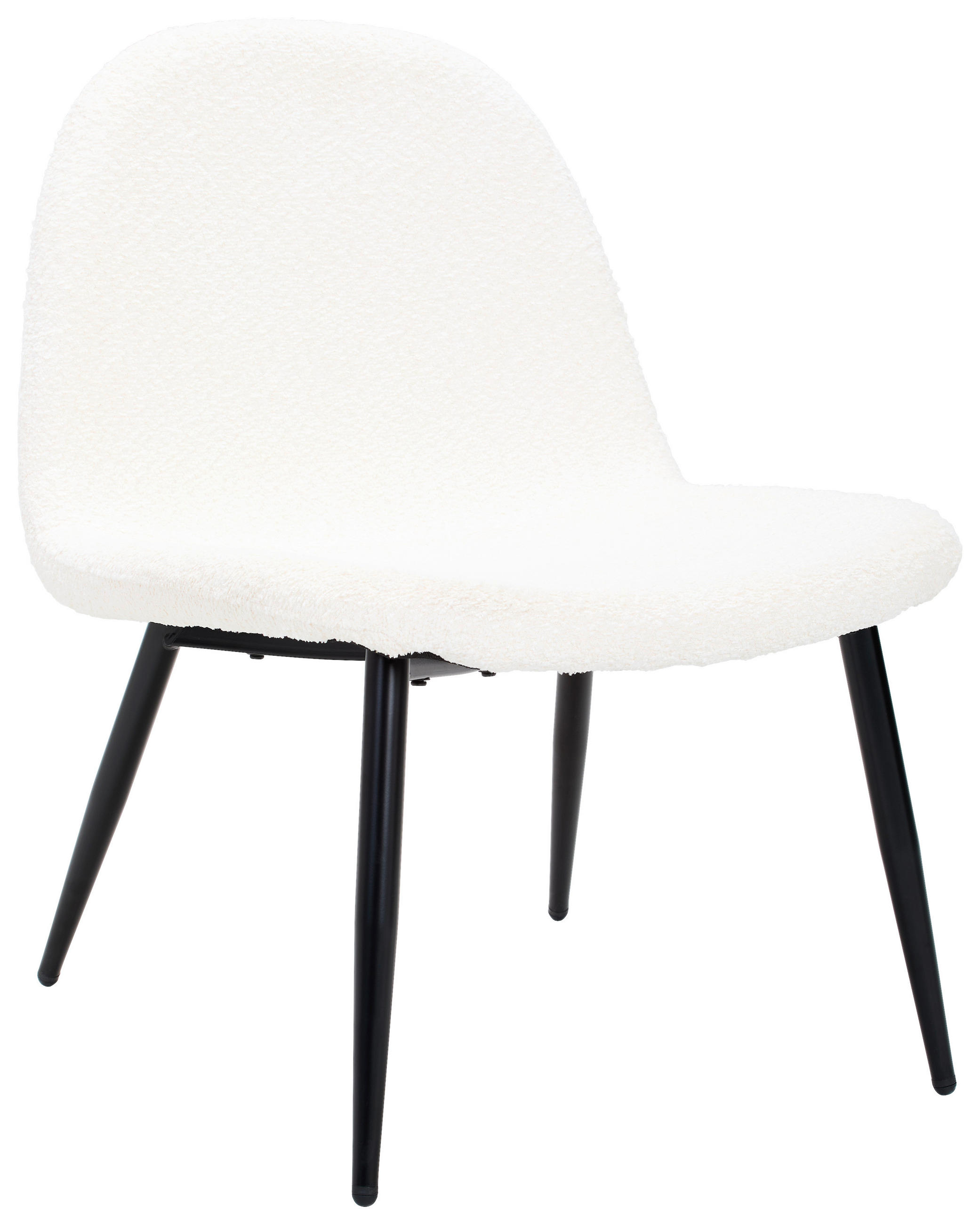 SESSEL Bouclé Schwarz, Beige    - Beige/Schwarz, Design, Holz/Textil (63/82/74cm) - Livetastic
