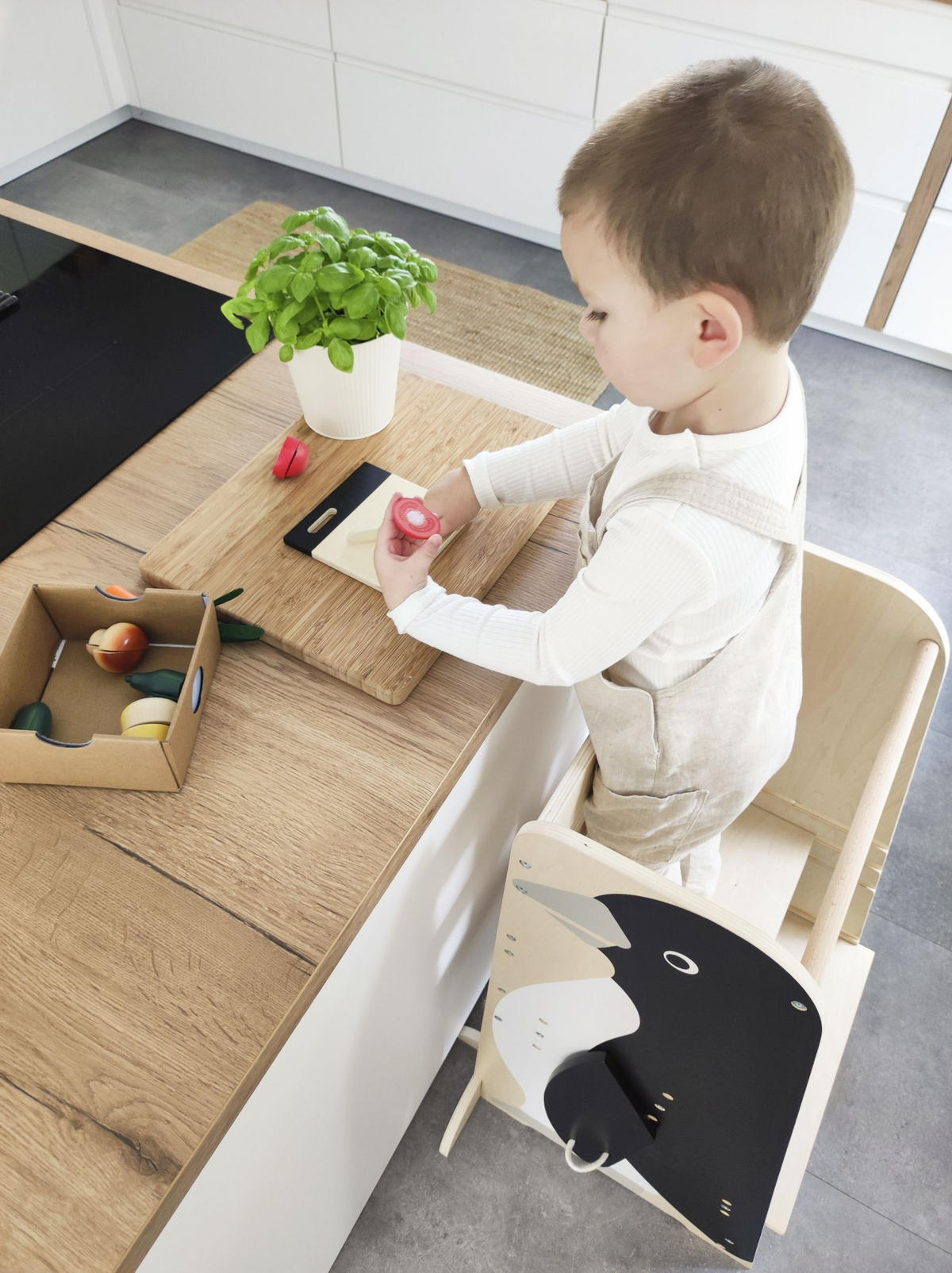 LERNTURM  - Multicolor, Basics, Holz/Textil (64/92/53cm) - small foot