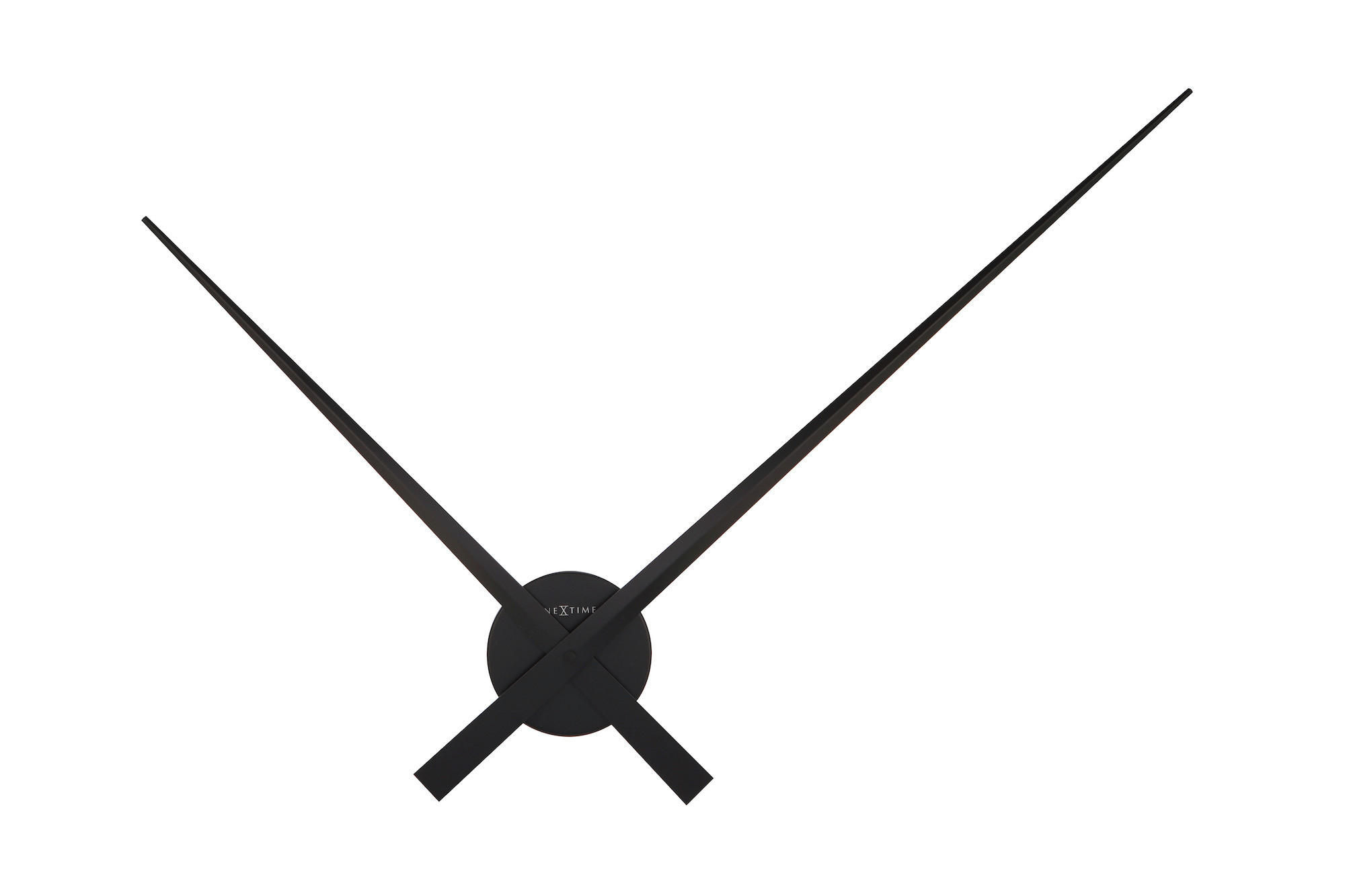 Nextime Wanduhr Schwarz 85x85x4.5 cm