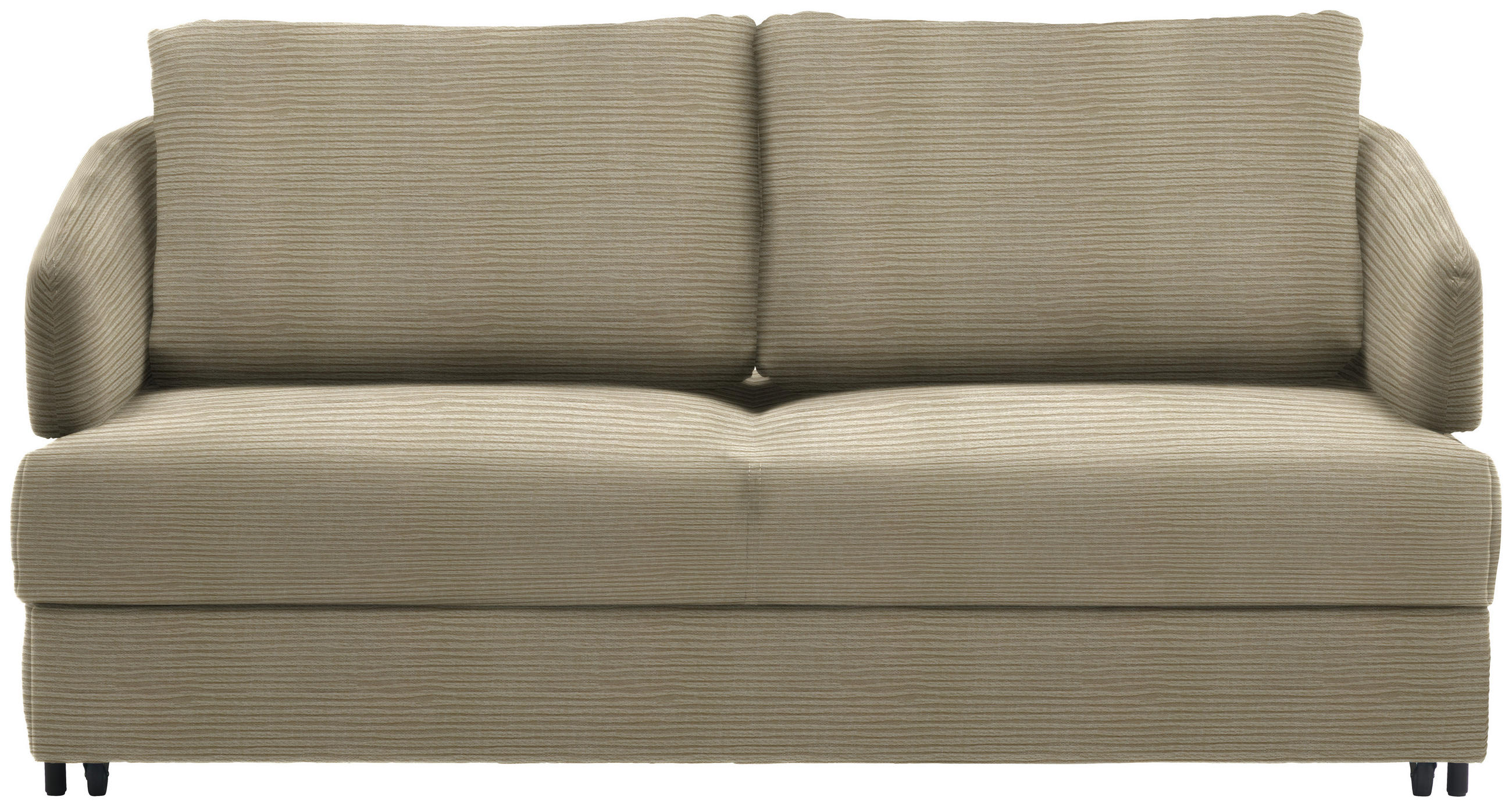 SCHLAFSOFA in Textil Beige  - Beige/Schwarz, Design, Textil/Metall (172/76-89/112-120cm) - Bali