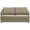 SCHLAFSOFA in Textil Beige  - Beige/Schwarz, Design, Textil/Metall (172/76-89/112-120cm) - Bali