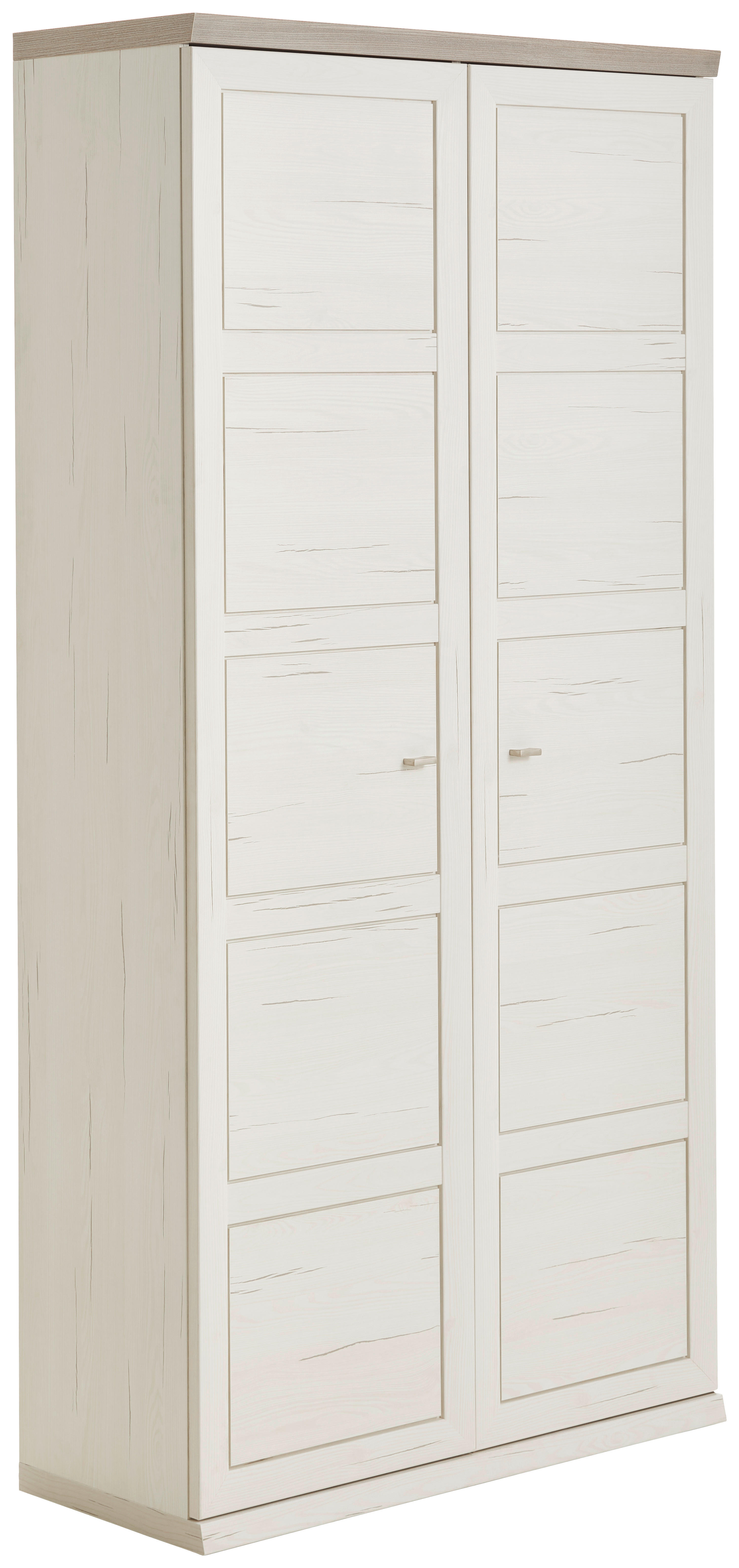 AKTENSCHRANK Grau, Weiß  - Weiß/Grau, MODERN, Holzwerkstoff (100,8/209,2/43cm) - Hom`in