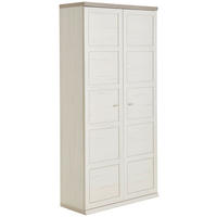 IRATTARTÓ SZEKRÉNY - fehér/szürke, Modern, faalapú anyag (100,8/209,2/43cm) - Hom`in