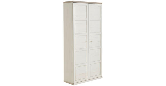 AKTENSCHRANK Grau, Weiß  - Weiß/Grau, MODERN, Holzwerkstoff (100,8/209,2/43cm) - Hom`in