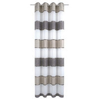 ZÁVĚS S OČKY, 140/145 cm - šedá/šedohnědá, Design, textil (140/145cm) - Schmidt W. Gmbh