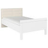 BETT 90/200 cm  in Weiß, Champagner  - Champagner/Weiß, Design (90/200cm) - Novel
