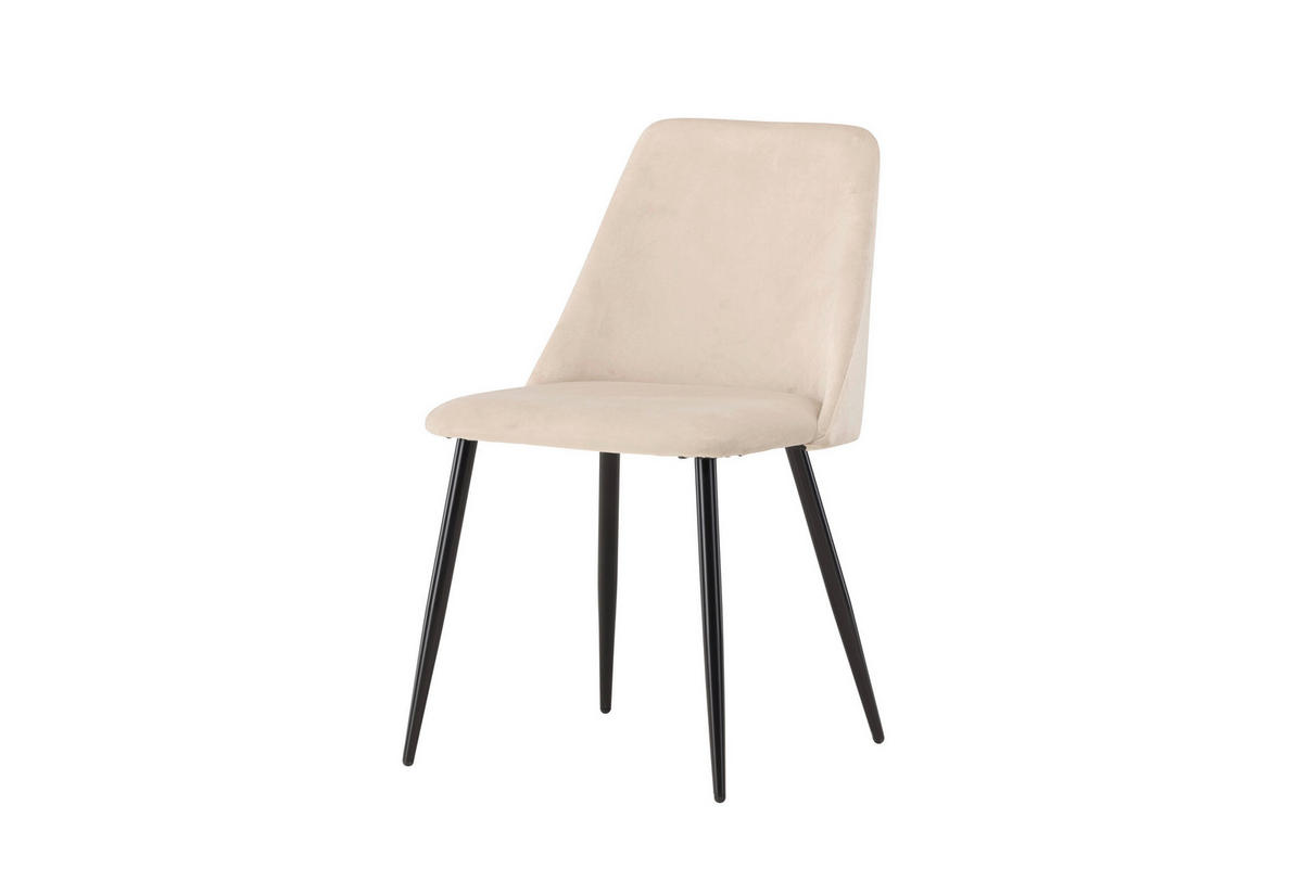 STOL stål  - beige/svart, Design, metall/textil (48/83/56cm) - Livetastic