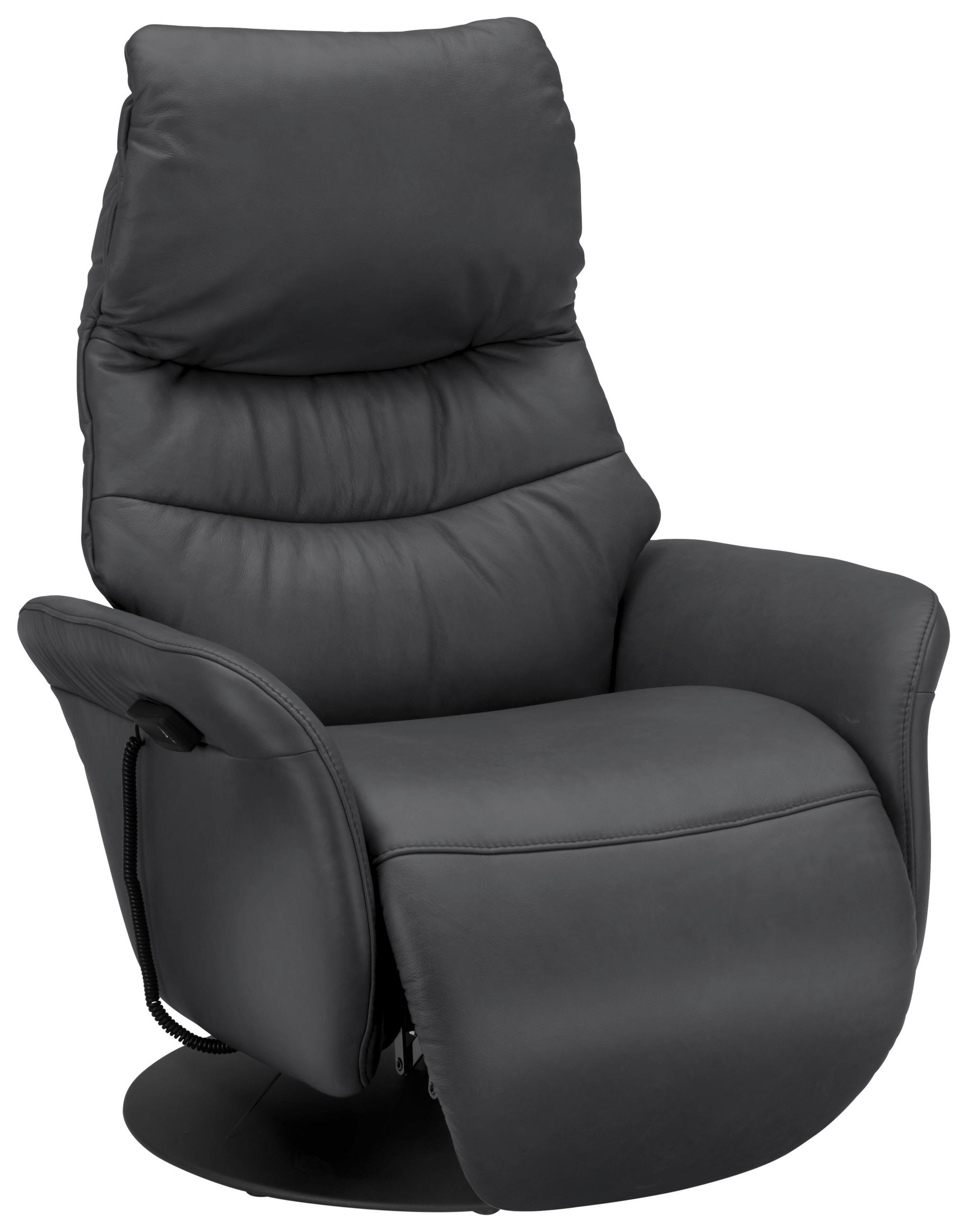 RELAXSESSEL in Leder Dunkelgrau  - Dunkelgrau/Anthrazit, Design, Leder/Metall (78/111/85cm) - Himolla Komfortklass
