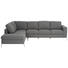 WOHNLANDSCHAFT in Textil Grau - Edelstahlfarben/Grau, Design, Textil/Metall (208/292cm) - Natuzzi Editions WOHNLANDSCHAFT in Textil Grau - Edelstahlfarben/Grau, Design, Textil/Metall (208/292cm) - Natuzzi Editions