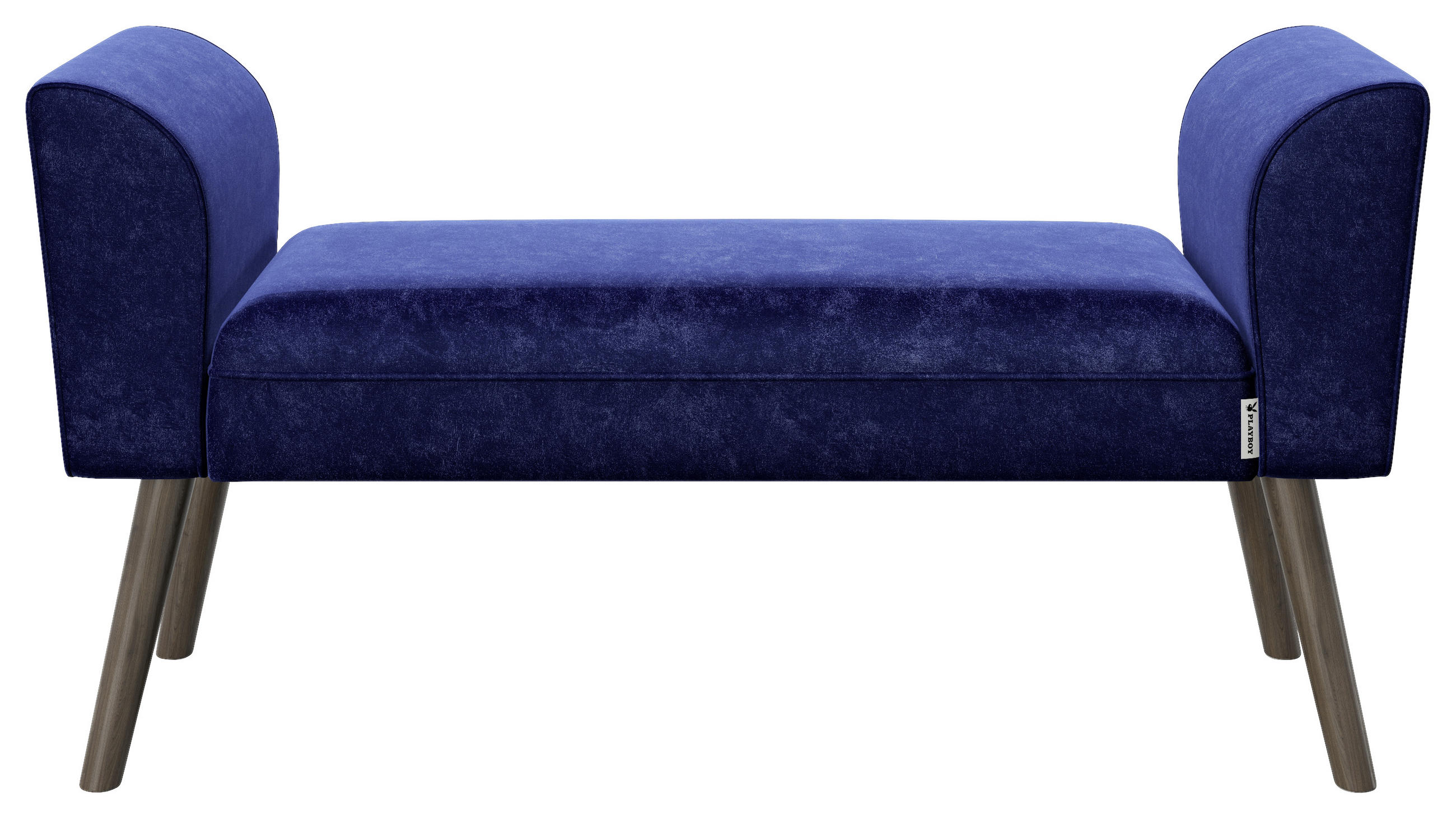 KLOP BREZ NASLONA, tekstil siva  - siva/rjava, Moderno, tekstil/les (92,7/54,5/30cm) - Playboy