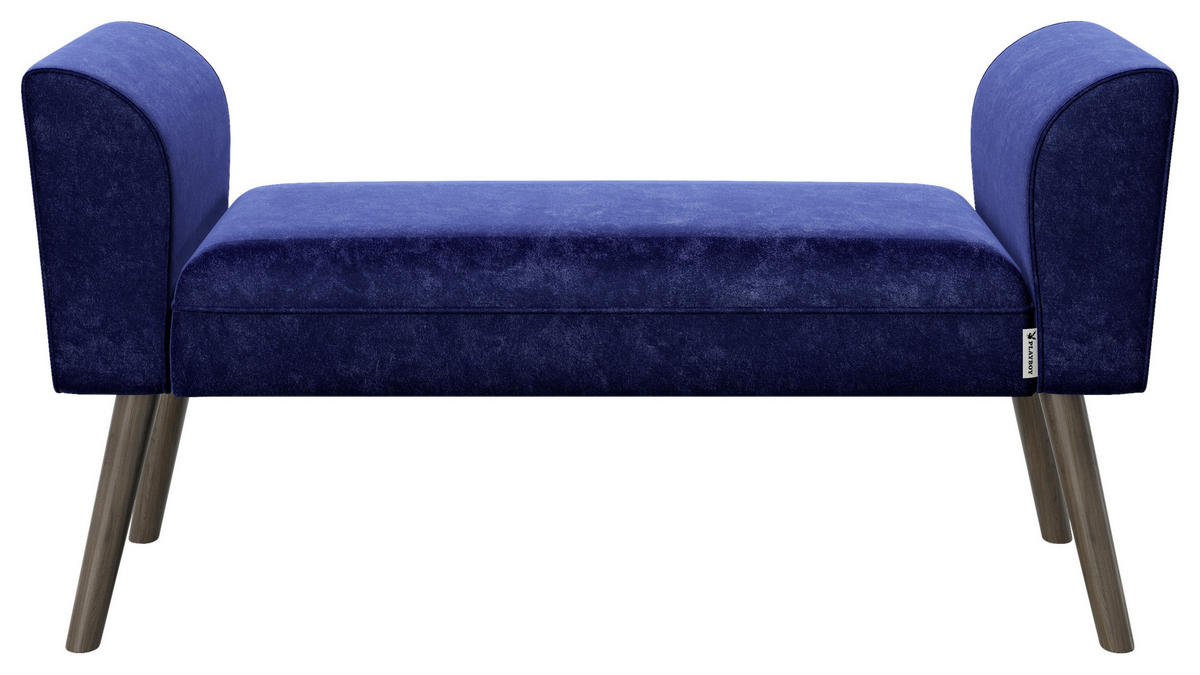 KLOP BREZ NASLONA, tekstil siva  - siva/rjava, Moderno, tekstil/les (92,7/54,5/30cm) - Playboy