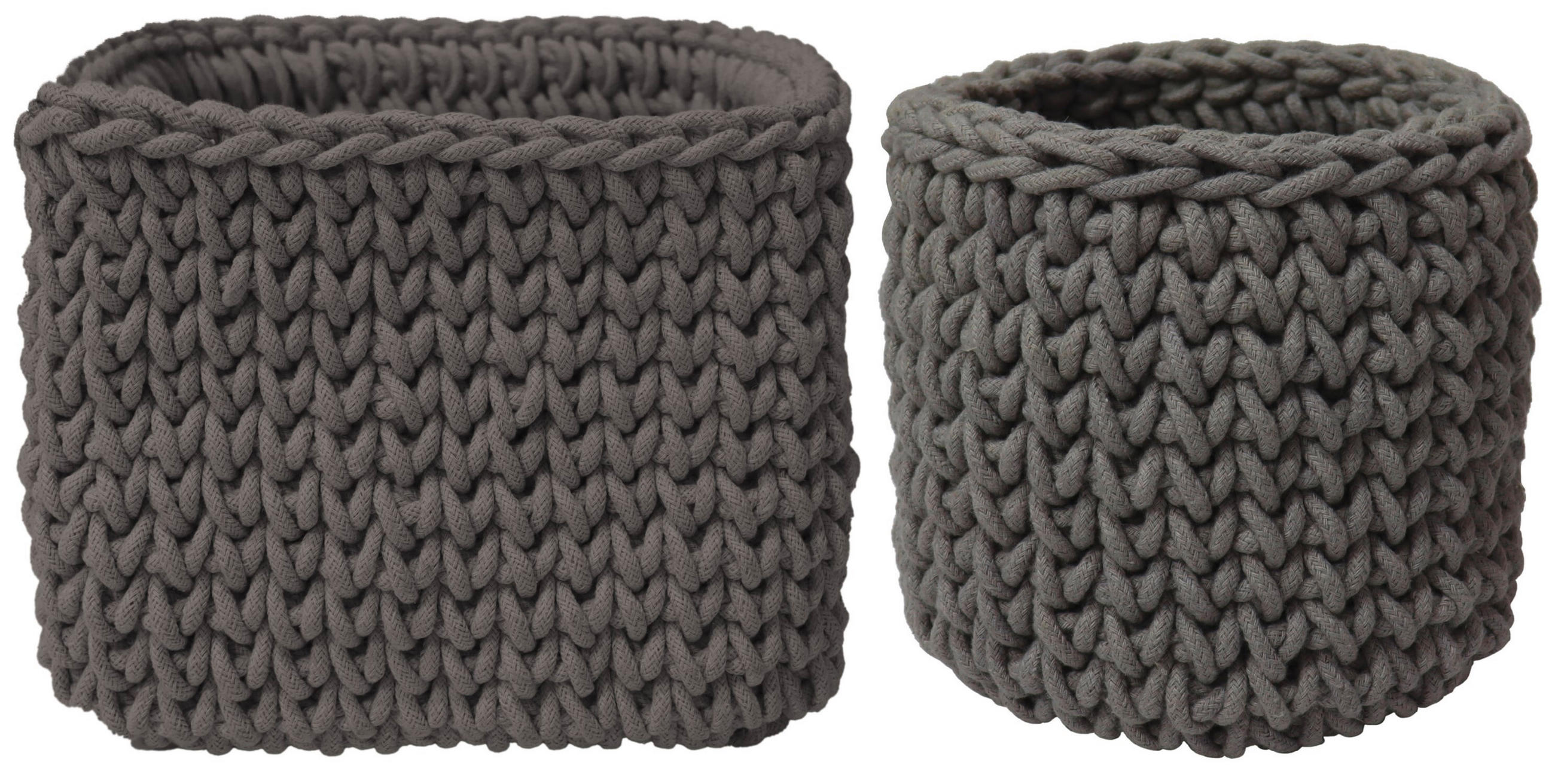 TÁROLÓKOSÁR  - szürke, Basics, textil - Patinio