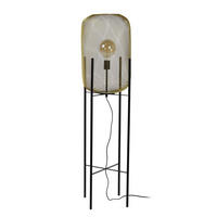 STEHLEUCHTE 35/135 cm    - Messingfarben/Schwarz, Design, Metall (35/135cm) - Lucide