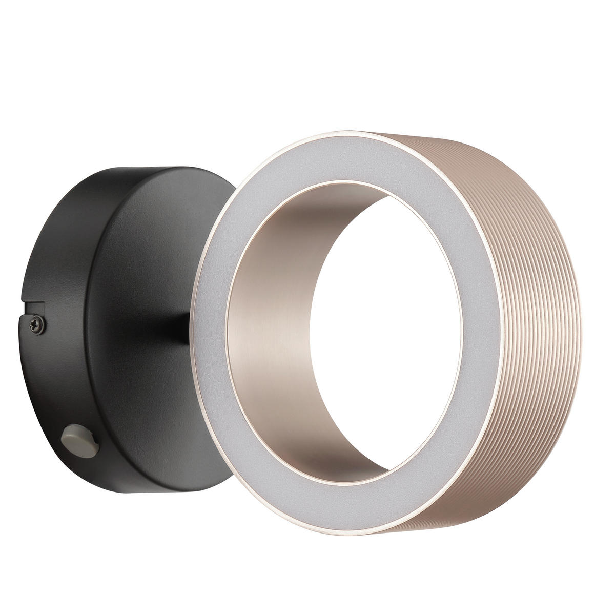LED-WANDLEUCHTE - Schwarz/Braun, Design, Kunststoff/Metall (11/20/15cm) - Brilliant