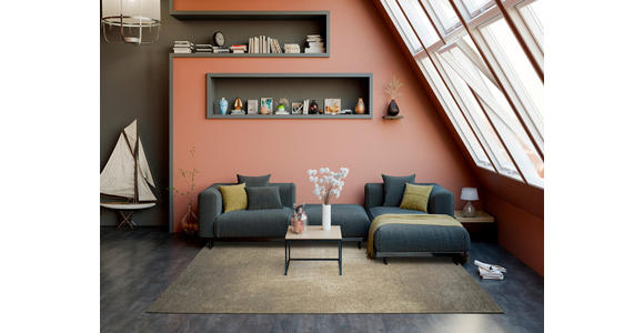 FLACHWEBETEPPICH 68/130 cm Lykaris Dunkelgrau, Dunkelbraun  - Dunkelgrau/Dunkelbraun, Design, Kunststoff/Textil (68/130cm) - Novel