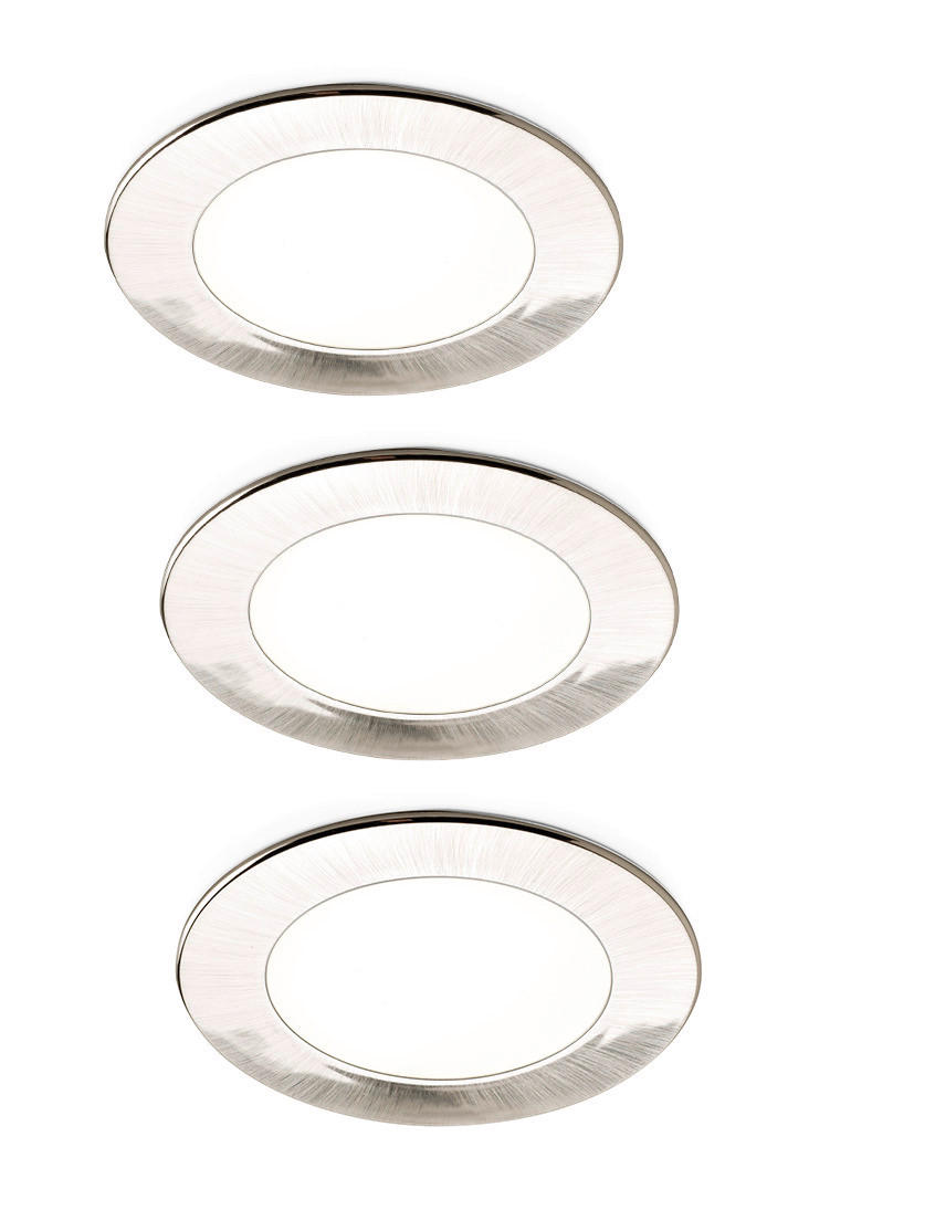 UNTERBAULEUCHTEN-SET - Edelstahlfarben, Basics, Metall (68/68/8cm) - HKT