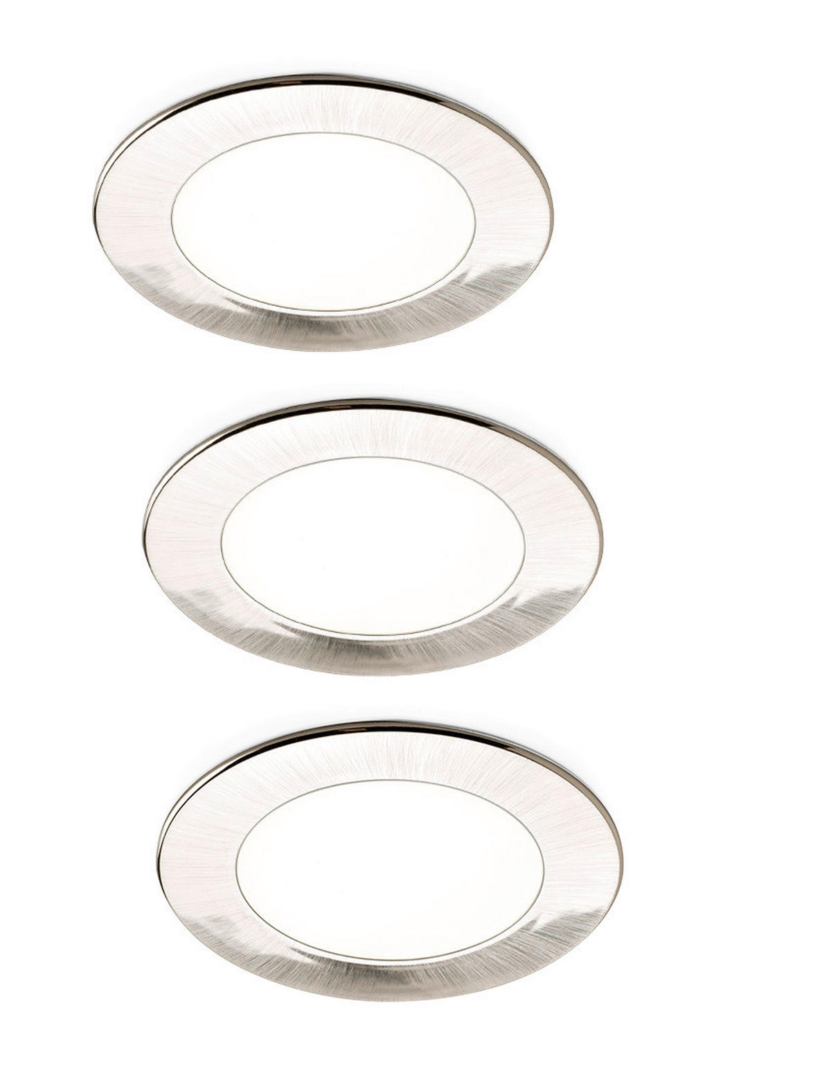 UNTERBAULEUCHTEN-SET - Edelstahlfarben, Basics, Metall (68/68/8cm) - HKT