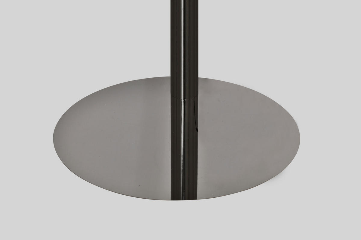 LED-STEHLEUCHTE Luberon 88/164,5/78 cm  - Schwarzchrom, Design, Kunststoff/Metall (88/164,5/78cm)