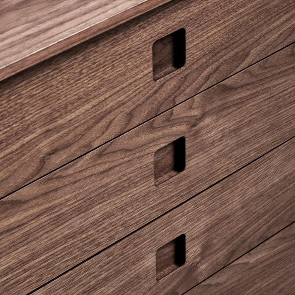 SIDEBOARD  170/80/46 cm 4 låda(or)  - valnötsfärgad, Design, trä (170/80/46cm) - Skovby