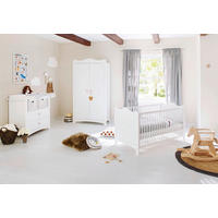 BABYZIMMER FLORENTINA  - Weiß, ROMANTIK / LANDHAUS, Holz/Holzwerkstoff (146/76/85cm) - Pinolino