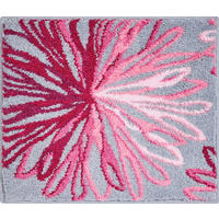BADTEPPICH Art Grau, Rosa 50/60 cm  - Rosa/Grau, Basics, Kunststoff/Textil (50/60cm) - Grund
