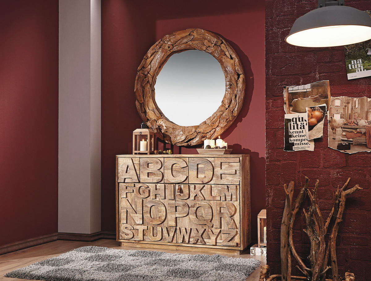 KOMMODE  in 128/91/37 cm  - Braun, Design, Holz (128/91/37cm) - Landscape