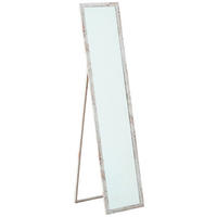 STANDSPIEGEL 34/155/3 cm, Weiß  - Weiß, Trend, Holzwerkstoff (34/155/3cm) - Boltze Home