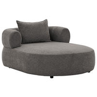 XXL-SESSEL Chenille Anthrazit    - Anthrazit/Schwarz, Design, Kunststoff/Textil (122/76/156cm) - Livetastic