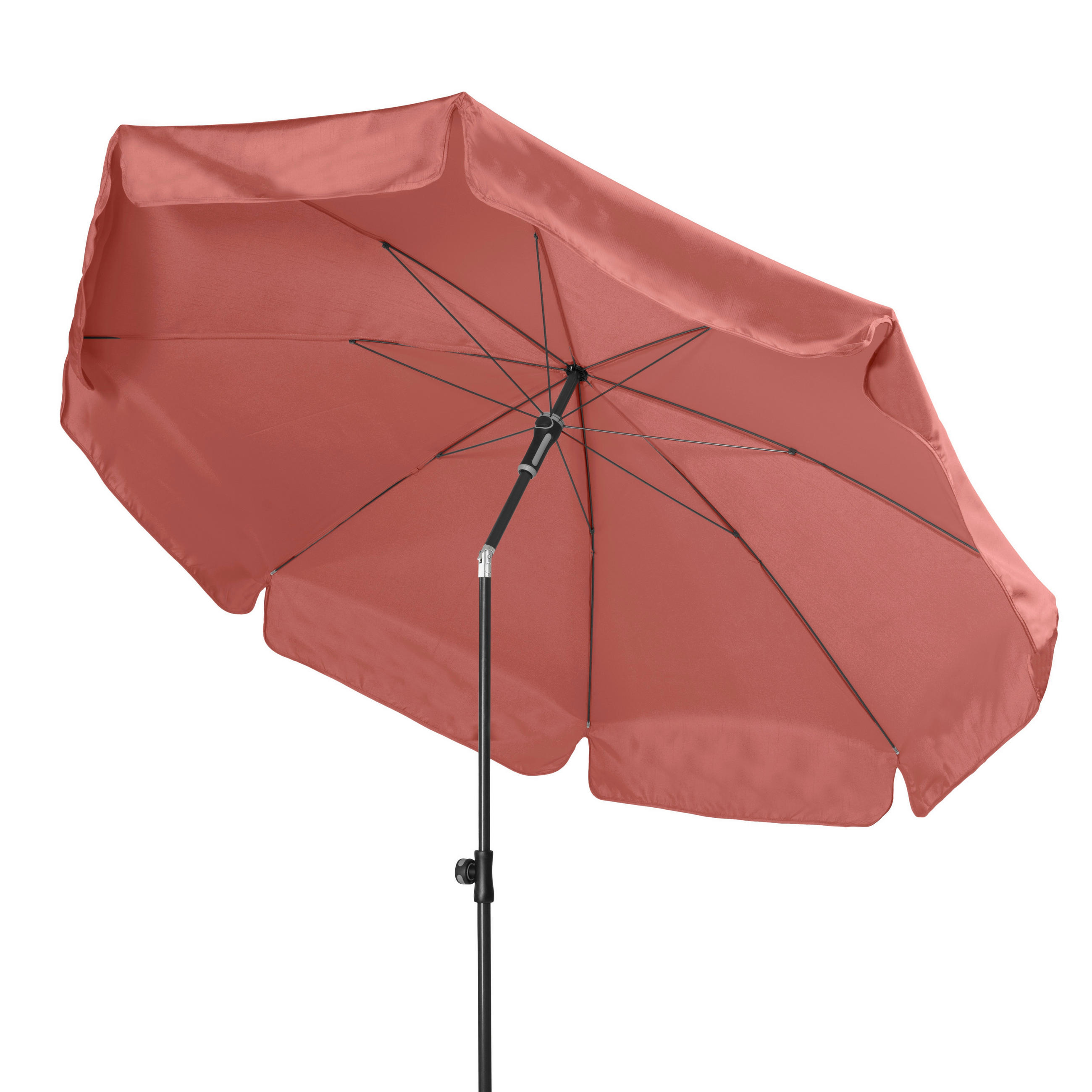SONNENSCHIRM 200 cm   - Anthrazit/Terracotta, Basics, Textil/Metall (200cm) - Doppler