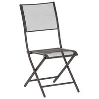 GARTENKLAPPSTUHL in Metall Graphitfarben  - Graphitfarben, MODERN, Metall (41/89/57cm) - Gardenson