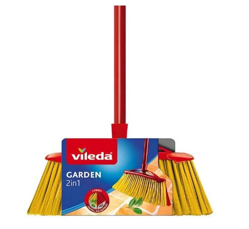 METLA - červená, Basics, kov/plast (32/143/5.5cm) - Vileda