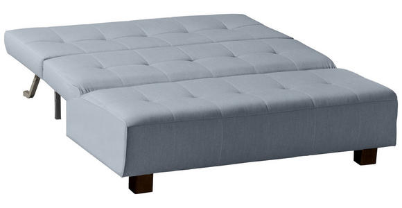 SCHLAFSOFA Hellblau  - Schwarz/Hellblau, Design, Textil/Metall (165/92/102cm) - Novel