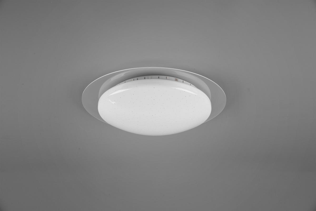 LED-DECKENLEUCHTE 35/8,7 cm   - Klar/Weiß, Basics, Kunststoff (35/8,7cm)