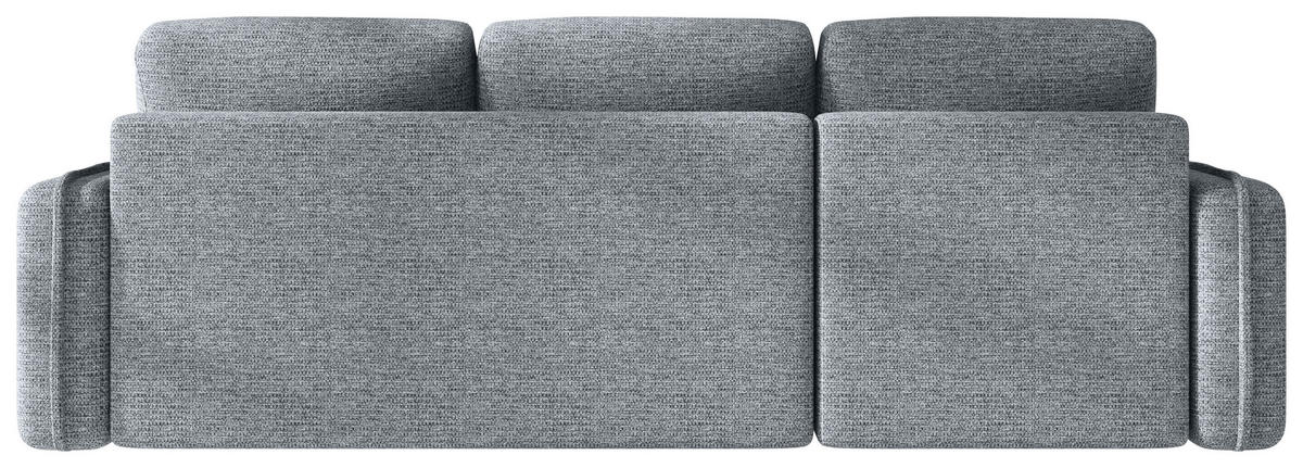 ECKSOFA  in Flachgewebe Grau  - Schwarz/Grau, MODERN, Kunststoff/Textil (142/240cm) - Carryhome