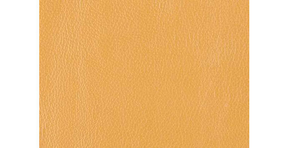 2,5-SITZER  in Echtleder Currygelb   - Currygelb/Schwarz, Design, Leder/Metall (200/102/92cm) - Johann Jakob