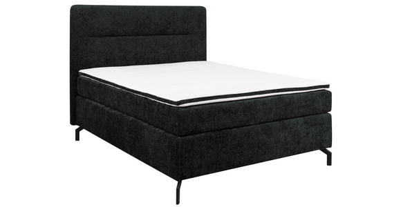 BOXSPRINGBETT 140/200 cm  in Schwarz  - Schwarz, Design, Textil/Metall (140/200cm) - Esposa