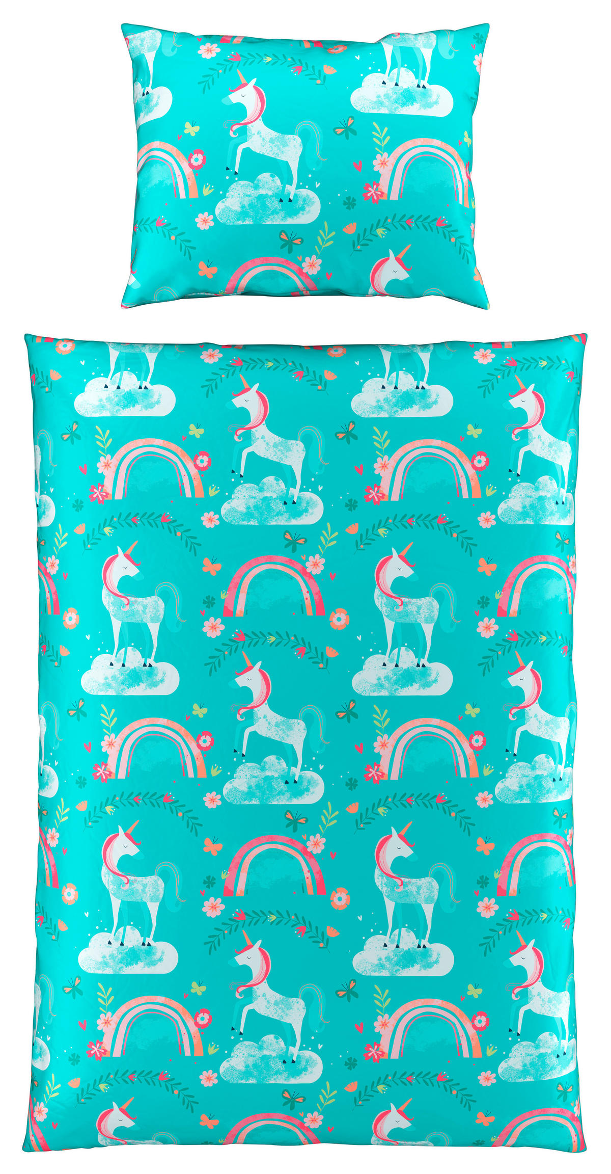 DETSKÉ OBLIEČKY 140/200 cm  - modrá/pink, Konventionell, textil (140/200cm) - Ben'n'jen