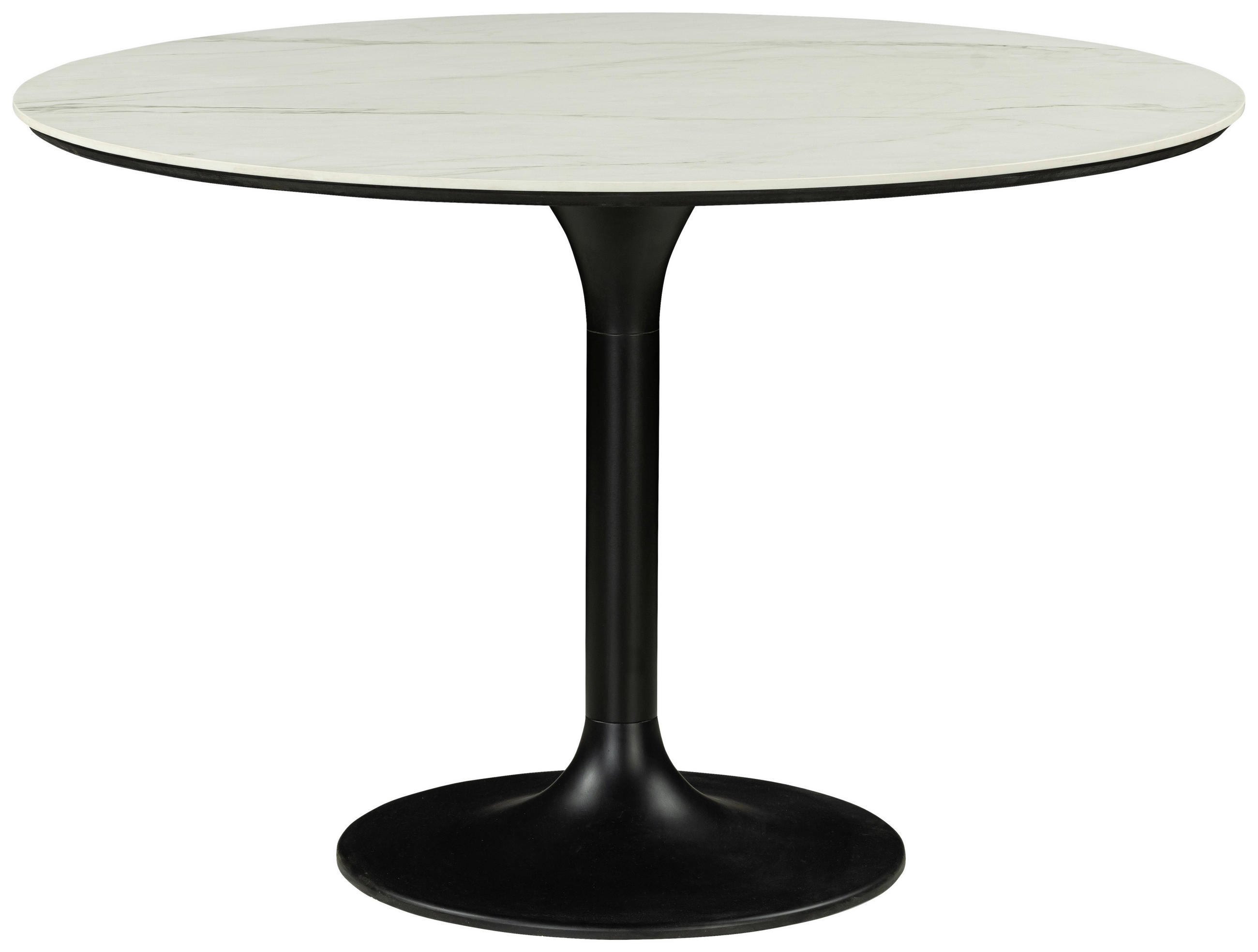 ESSTISCH in Metall, Keramik 115/115/76 cm  - Schwarz/Weiß, Design, Keramik/Metall (115/115/76cm) - Ambia Home