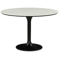 ESSTISCH in Metall, Keramik 115/115/76 cm  - Schwarz/Weiß, Design, Keramik/Metall (115/115/76cm) - Ambia Home