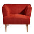 SESSEL Flachgewebe Terra cotta - Terra cotta/Naturfarben, Design, Holz/Textil (85/71/80cm) - AMBIA HOME