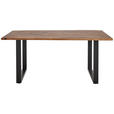 ESSTISCH - Schwarz/Naturfarben, LIFESTYLE, Holz/Metall (180/90/76cm) - Landscape