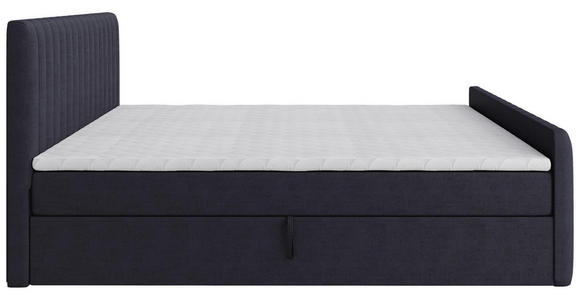 BOXBETT 160/200 cm  in Graphitfarben  - Schwarz/Graphitfarben, Basics, Kunststoff/Textil (160/200cm) - Carryhome