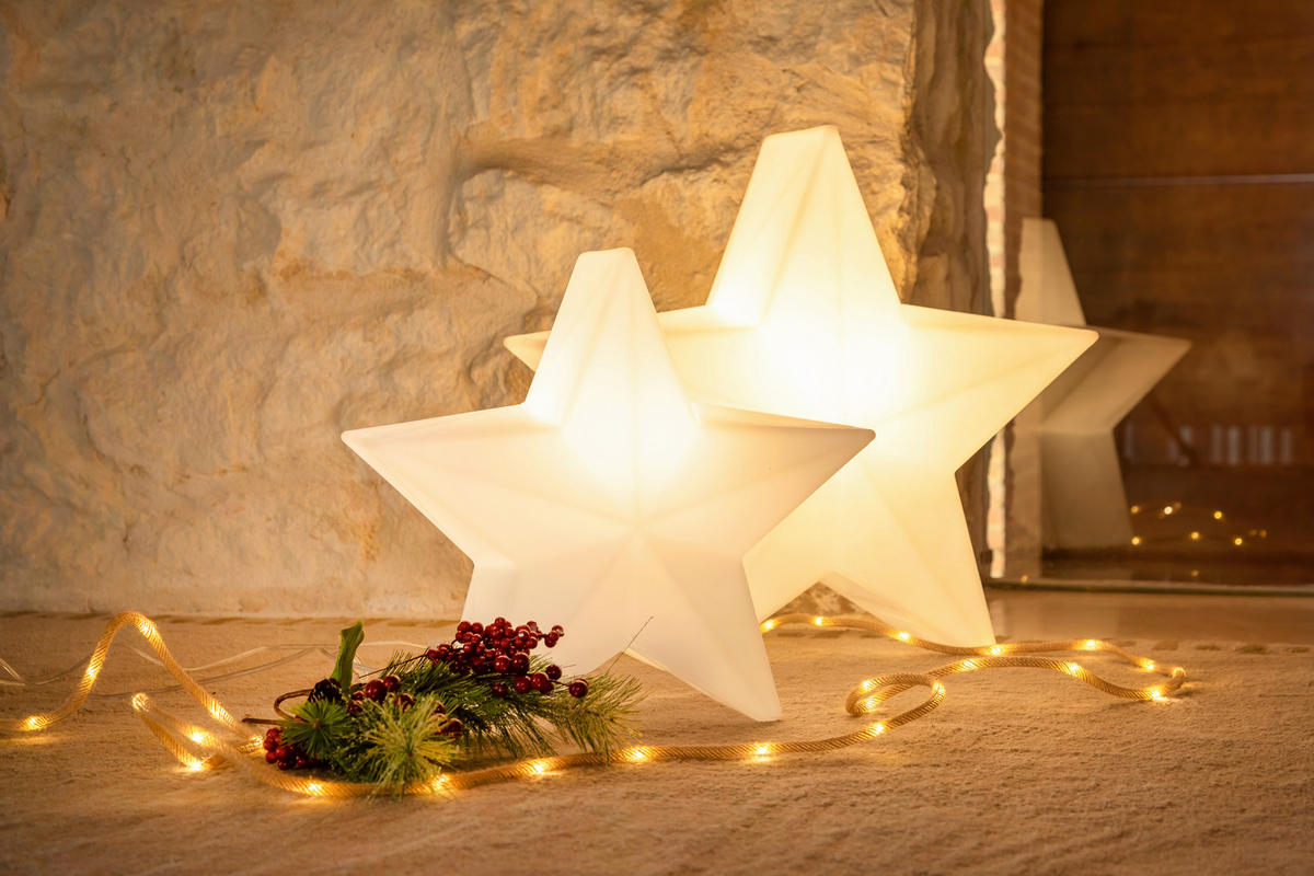 LED-DEKOLEUCHTE Nova 62/57/23 cm   - Transparent, Basics, Kunststoff (62/57/23cm) - New Garden