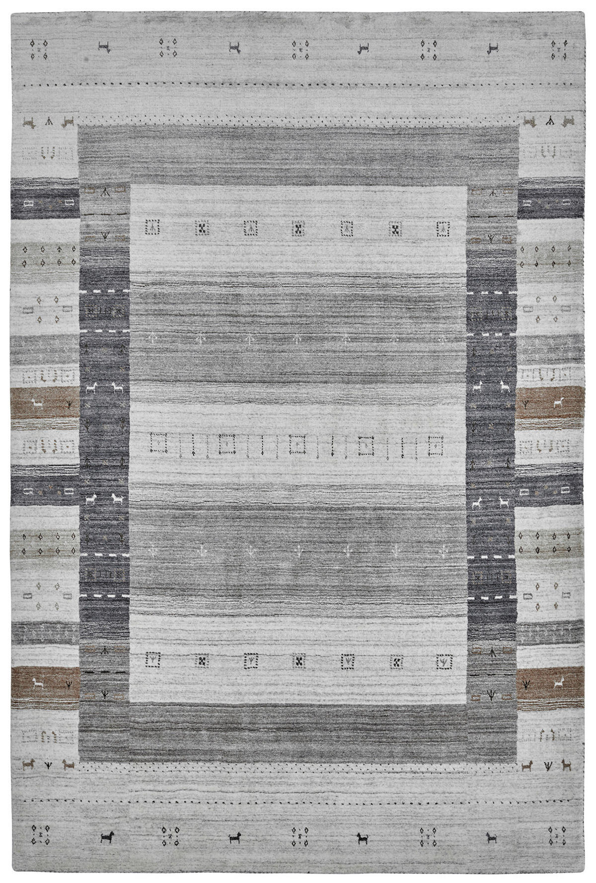 HANDWEBTEPPICH 200/290 cm Taupe  - Taupe, Basics, Textil (200/290cm) - Obsession