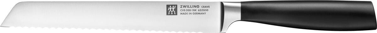 BROTMESSER Crave  - Edelstahlfarben/Schwarz, Basics, Kunststoff/Metall (42,5/24,5/2,8cm) - Zwilling